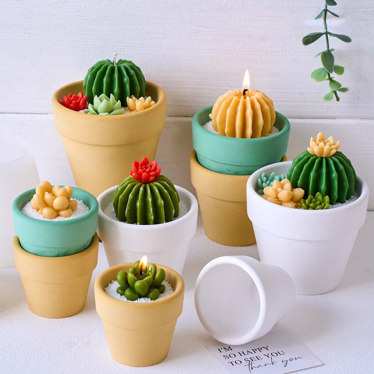 Tagine Clay Pot - 3D北欧キャンドルジャー用シリコンモールド DIYサボテン多肉植物鉢植え粘土型 石膏コンクリート樹脂収納ボックス クラフトデコレーション製作