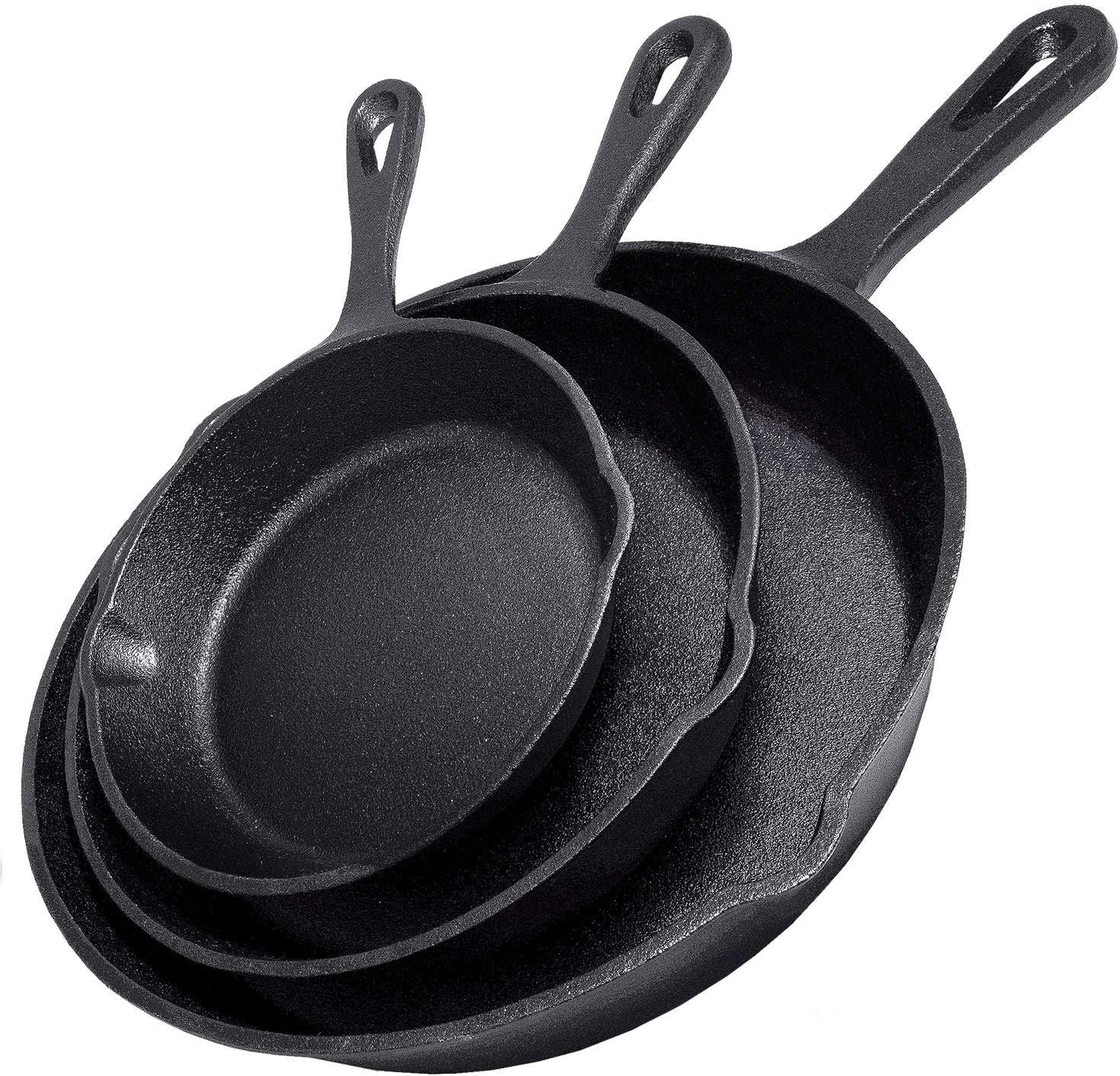 Dosa Pan Iron - 14/16/20cm 鋳鉄製フライパン ノンスティック オムレツ パンケーキ用朝食パン IH対応