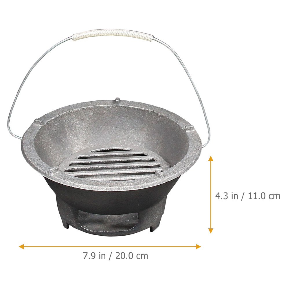1Pc プレミアム鋳鉄ストーブ多機能木炭バーベキューグリルポ - Dosa Pan Iron のレビューと価格