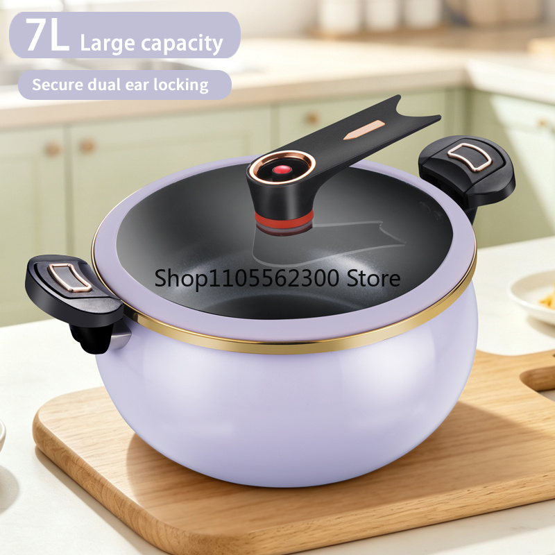 7L大容量、26cm、家庭用、多機能ノンスティック鍋、煮込み - Dosa Pan Iron のレビューと価格
