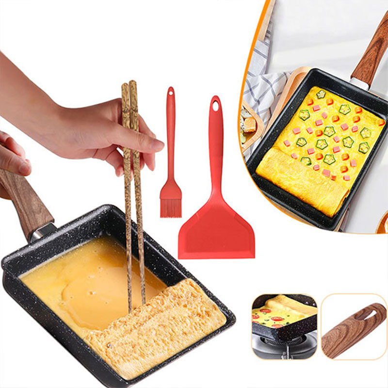 卵焼き日本オムレツパンテフロン加工卵パンスキレット長方形卵パ - Dosa Pan Iron のレビューと価格