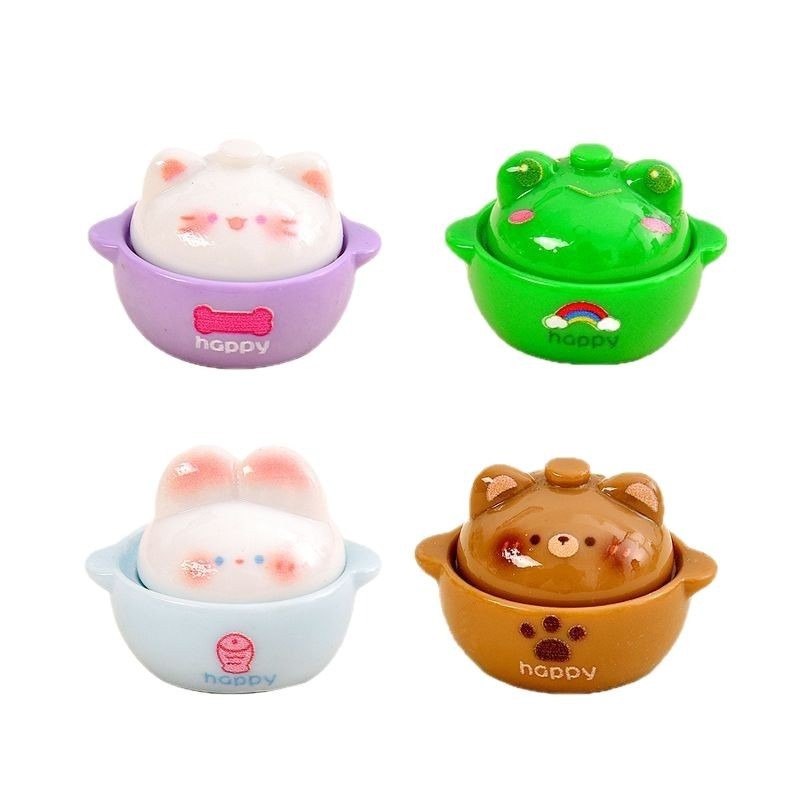 6個入り 動物粘土ポット レジンチャーム プレイフード ドー - Tagine Clay Pot のレビューと価格