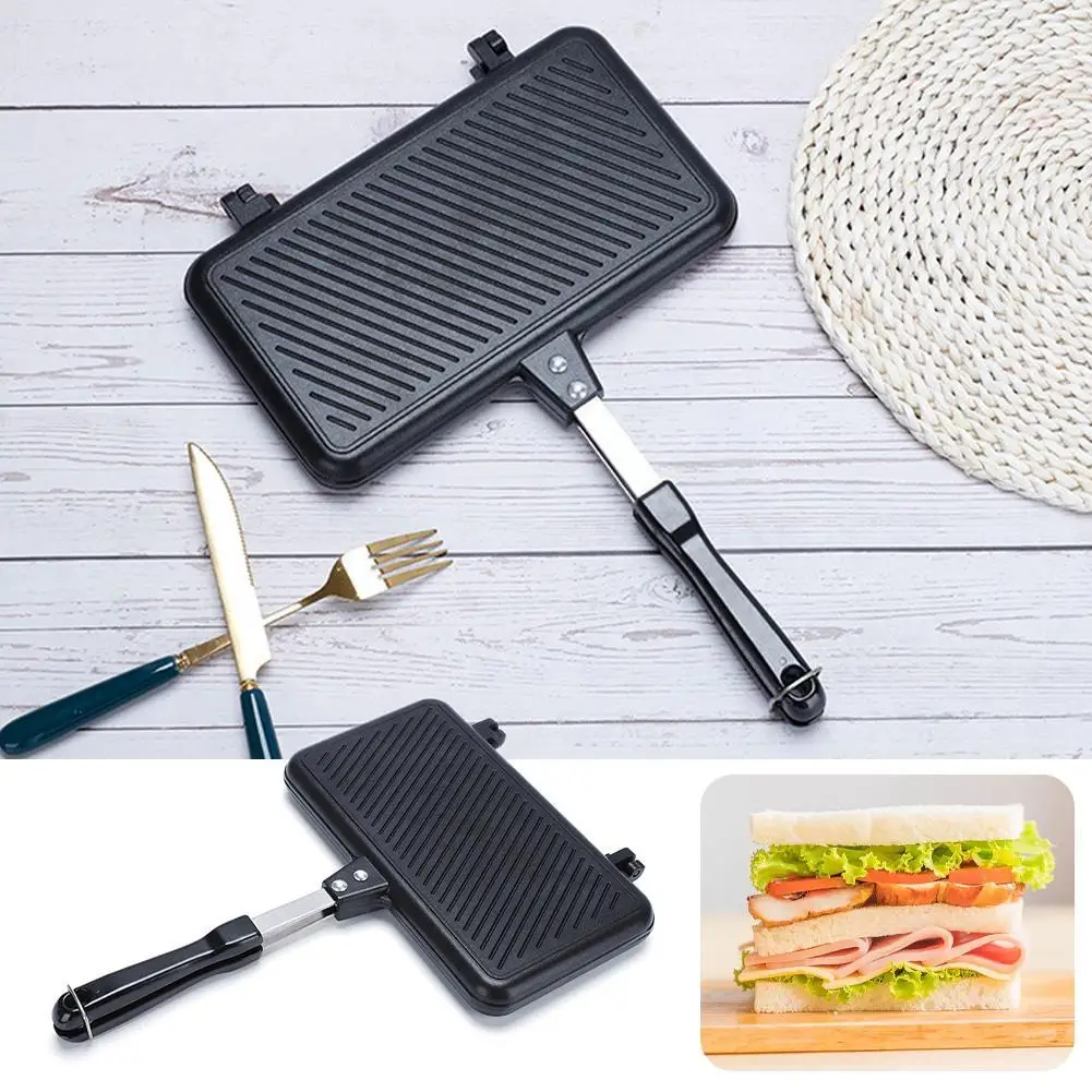 両面フライパンノンスティックサンドイッチメーカーワッフルパン - Dosa Pan Iron のレビューと価格