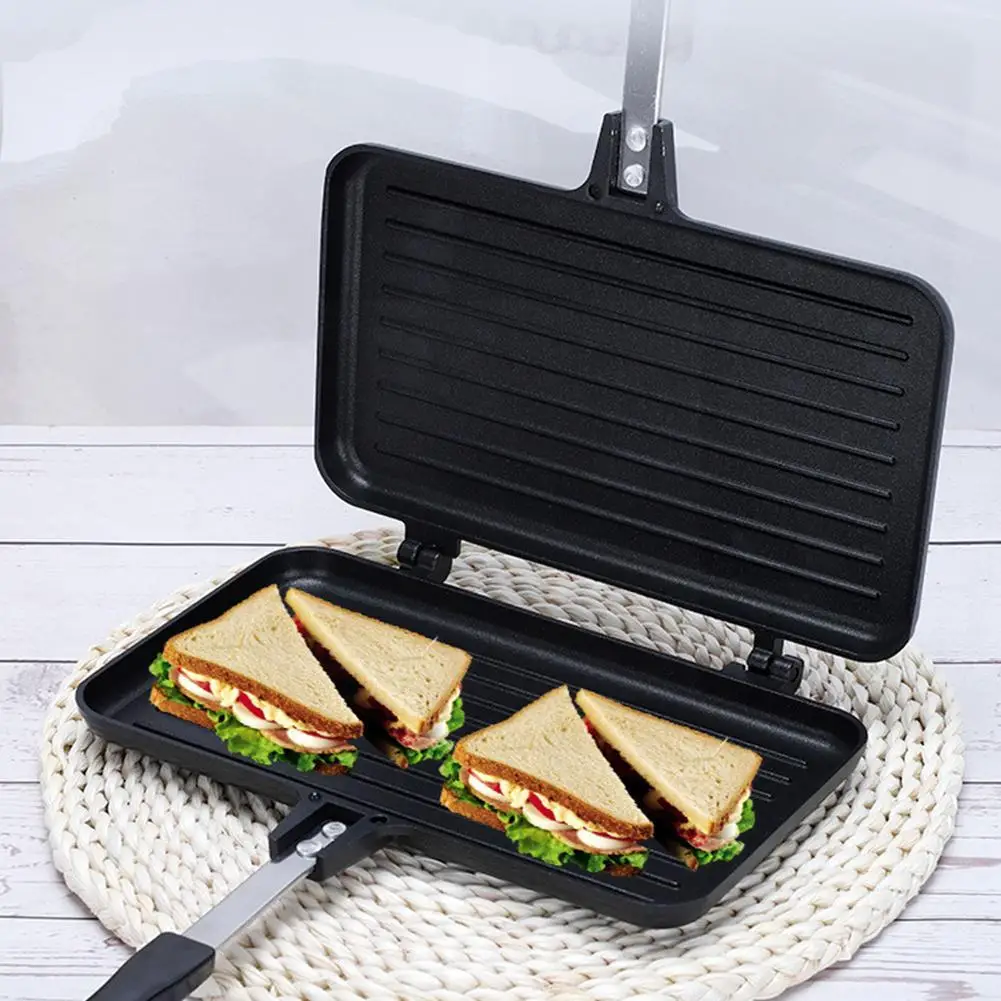 両面フライパンノンスティックサンドイッチメーカーワッフルパン - Dosa Pan Iron のレビューと価格