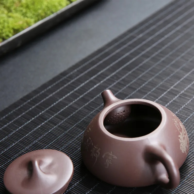 宜興オリジナル鉱山紫粘土ポット伝統的なパターン紫粘土ティーポ - Tagine Clay Pot のレビューと価格