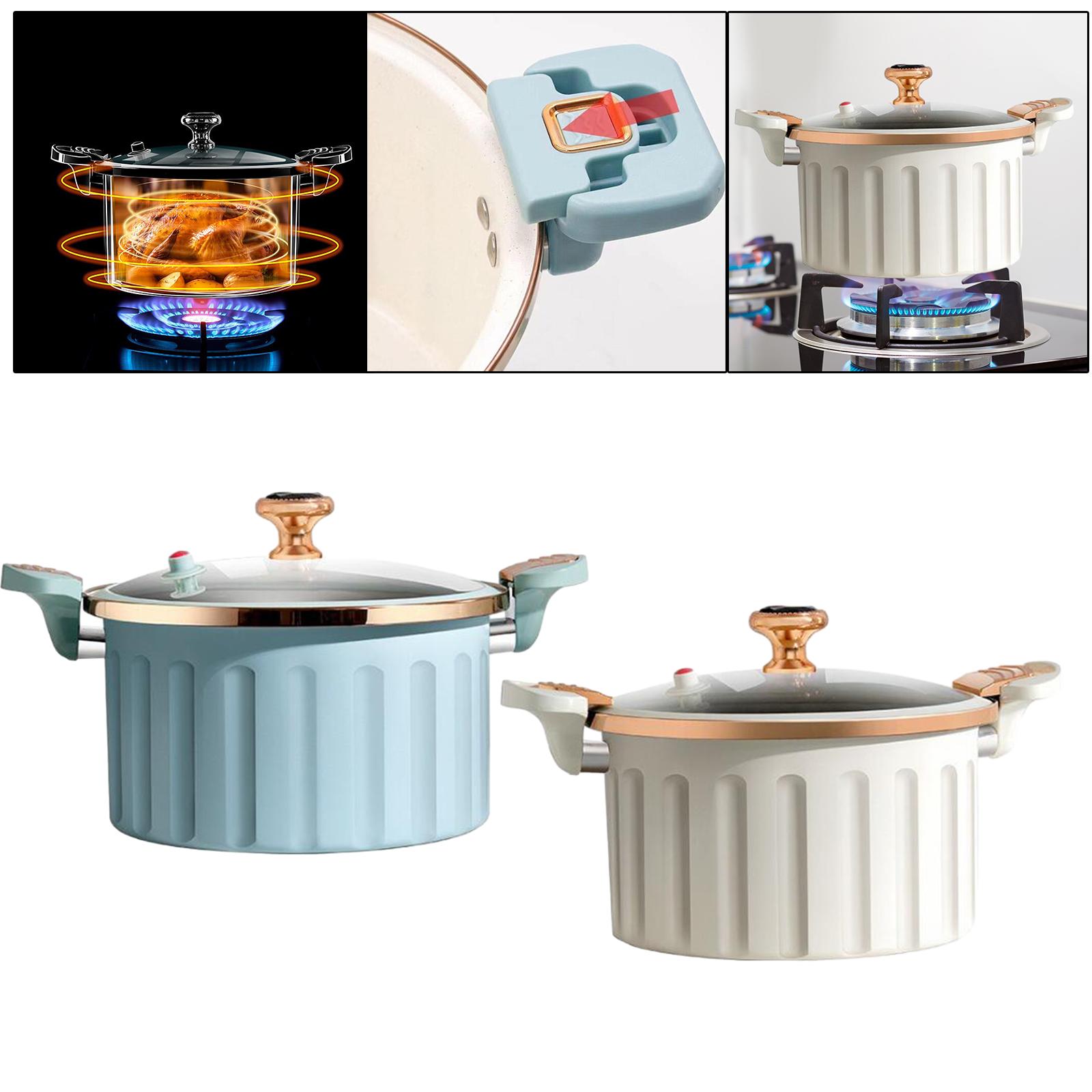 コンロ用調理鍋 8L 蓋とハンドル付きガラス製鍋 米炊き蒸し - Dosa Pan Iron のレビューと価格
