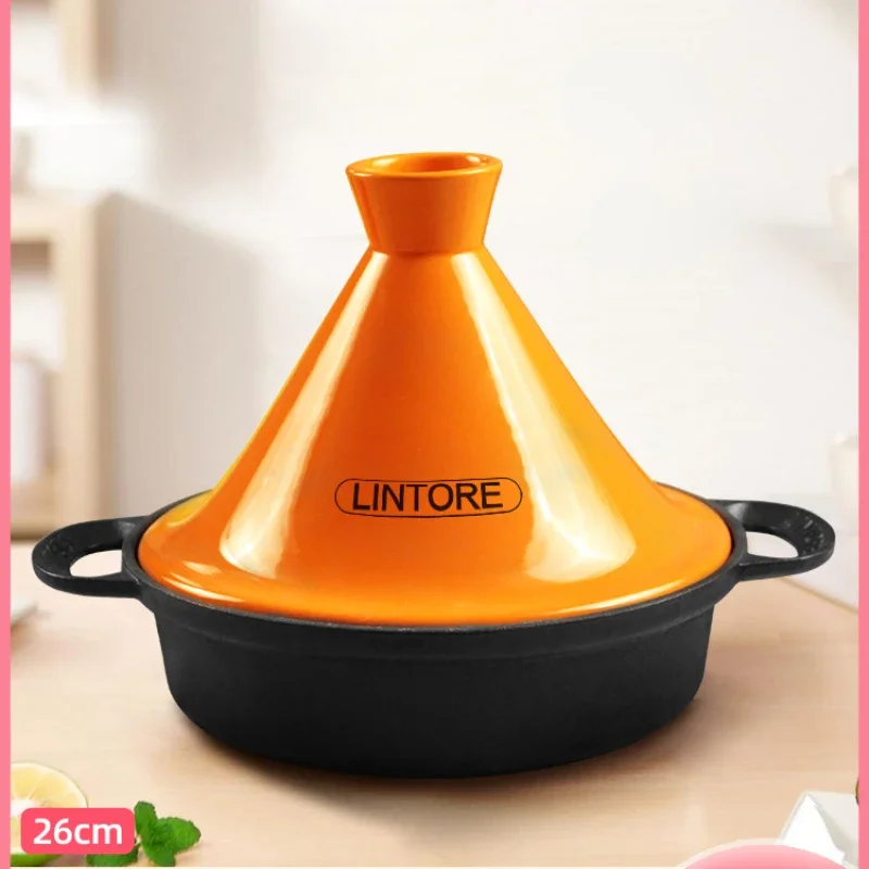 26cm モロッコ製鋳鉄鍋 高級エナメル粘土ライス タジン鍋 - Tagine Clay Pot のレビューと価格