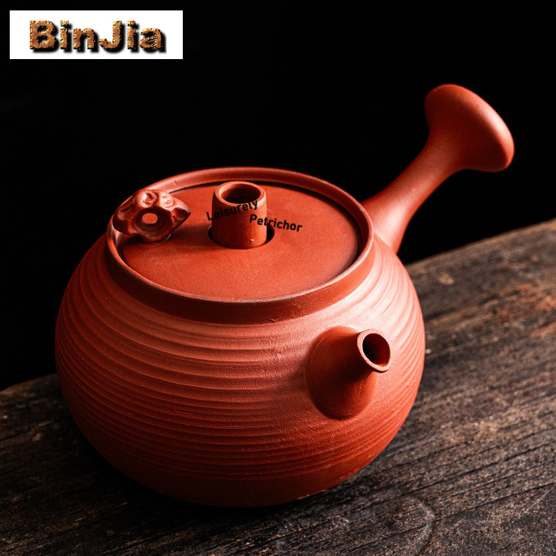 700ml 赤朱粘土 通心側ハンドル付きティーポット ブティ - Tagine Clay Pot のレビューと価格