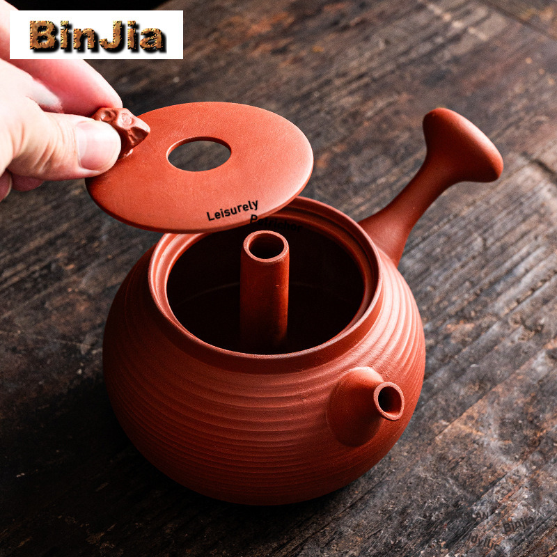 700ml 赤朱粘土 通心側ハンドル付きティーポット ブティ - Tagine Clay Pot のレビューと価格